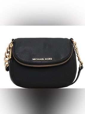Michael Kors Bedford Small Pebbled Leather Flap Crossbody Bag